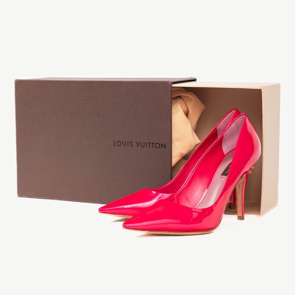 Louis Vuitton Strawberry Rose Pop Patent Leather Pointed-Toe Pumps - Picture 11 of 11